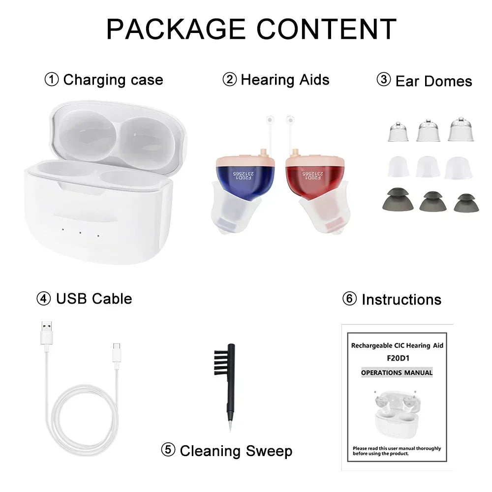 EarVoice® SereneSilence Invisible Hearing (Pair of 2)