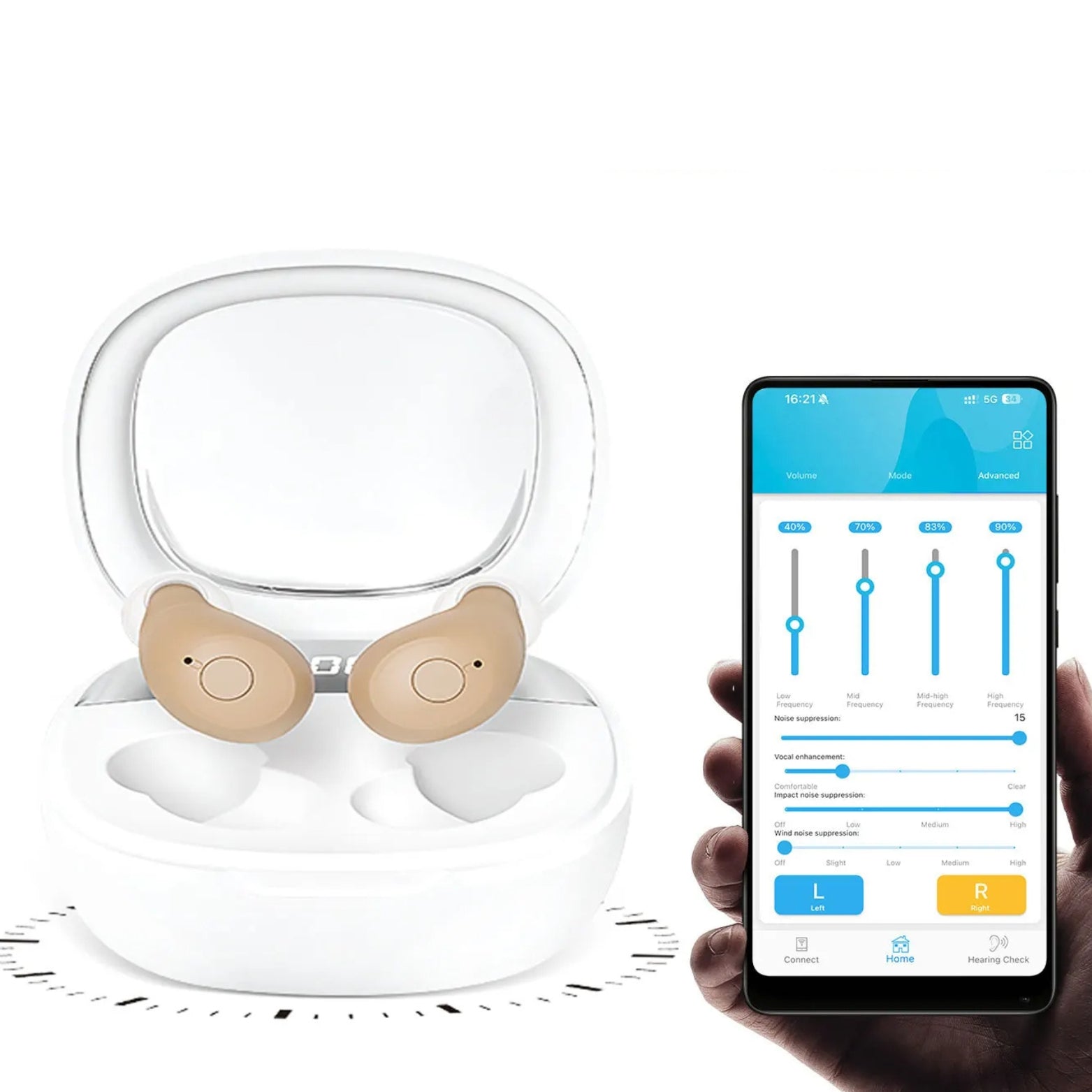 EarVoice® ITE Smart Hearing (App Controlled)