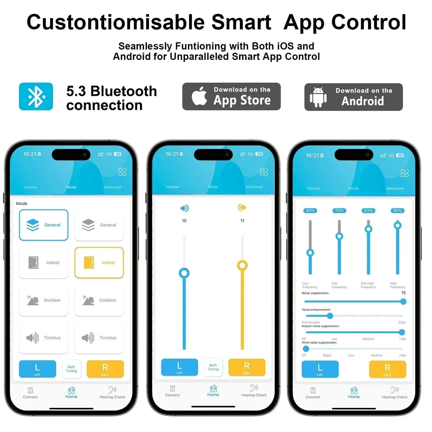 EarVoice® ITE Smart Hearing (App Controlled)