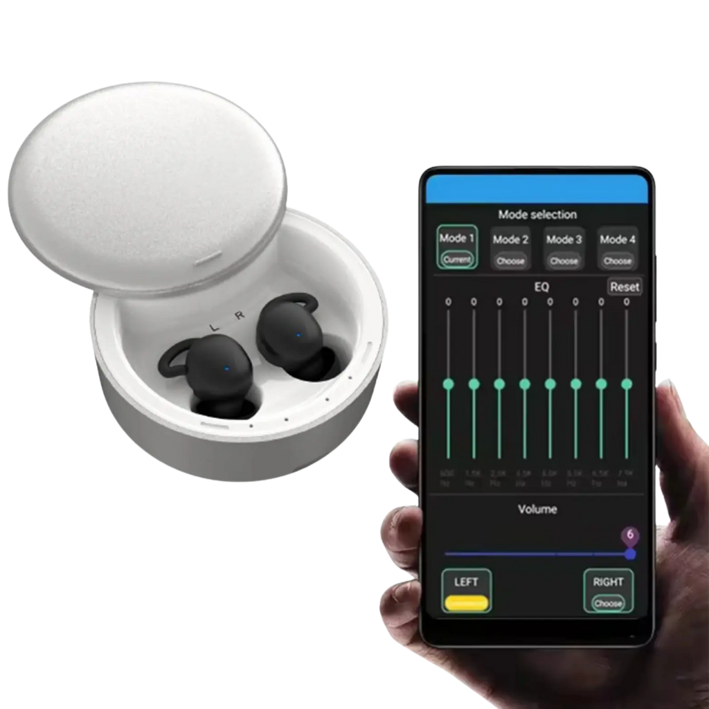 EarVoice® ITE Black Smart Hearing (App Controlled)